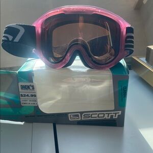 Scott Snowboard Ski Goggles Unisex Adult Pink White Winter Snow Sports